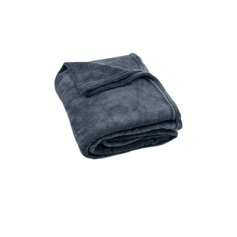 Coral Fleece Throw Rug 200gsm 150 x 200cm Charcoal Grey
