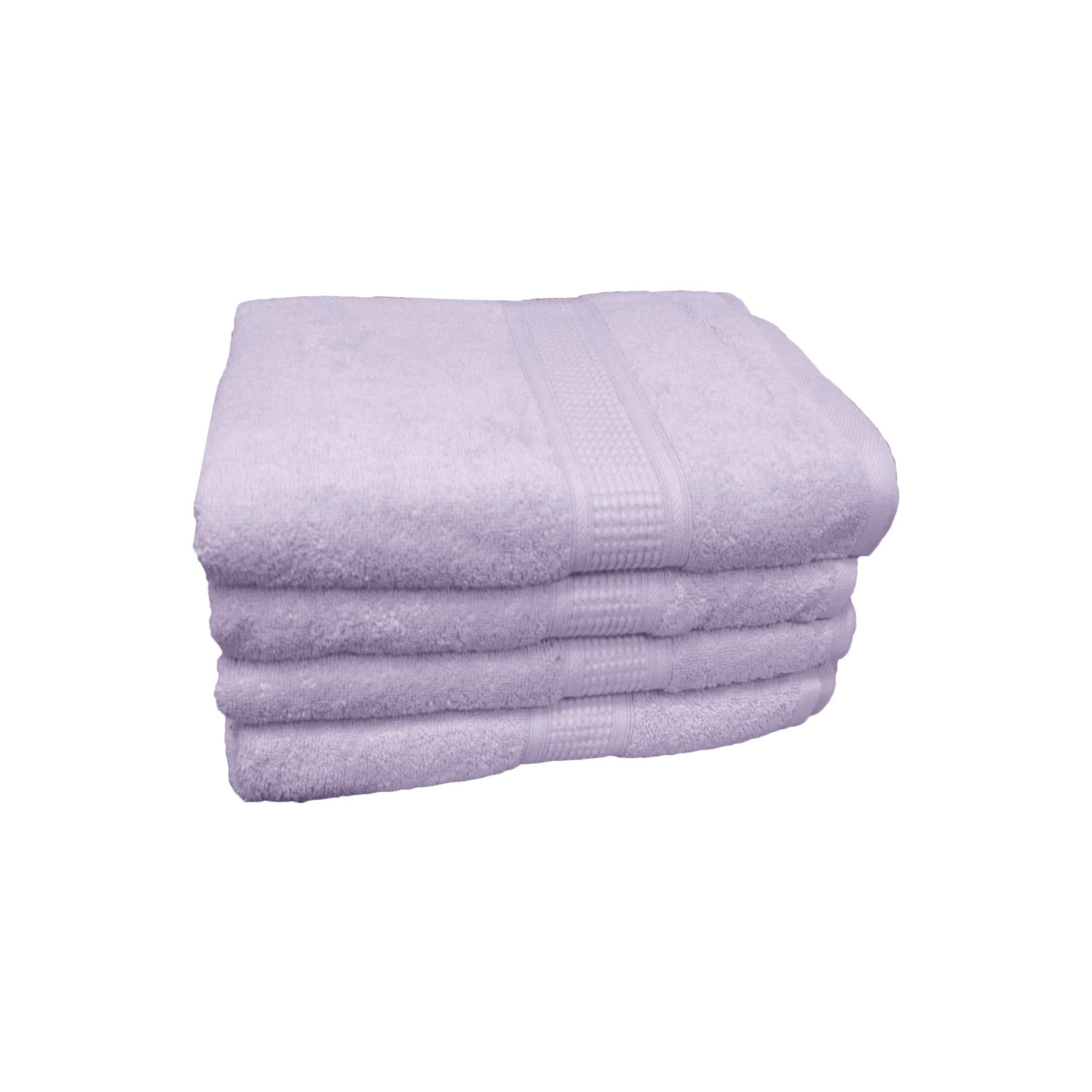 Combed Cotton Bath Towels 500gsm 70 x 140cm Lavender