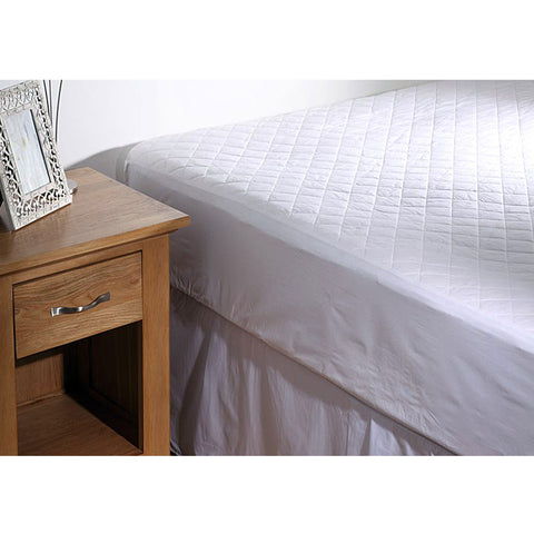 Georges Fine Linens Cotton Quilted Mattress Protector 35cm Wall King