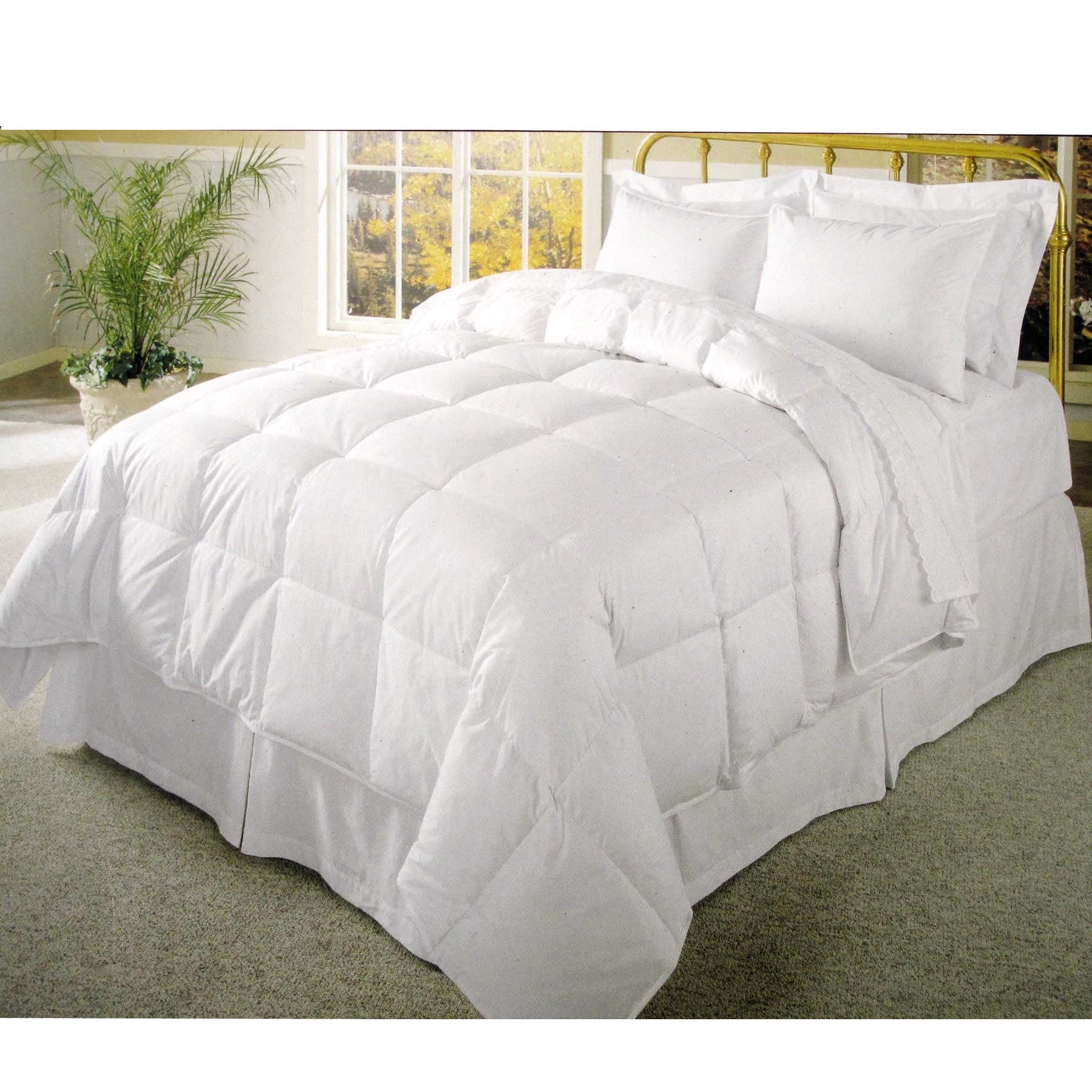 Polyester Fill Cotton Cover 350gsm Quilt Doona Duvet Queen
