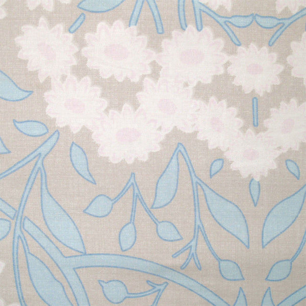 Florence 250TC Floral Cotton Quilt Doona Duvet Cover Set Queen Blue Taupe