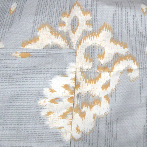 Royal Damask 250TC Cotton Quilt Doona Duvet Cover Set Queen Grey White