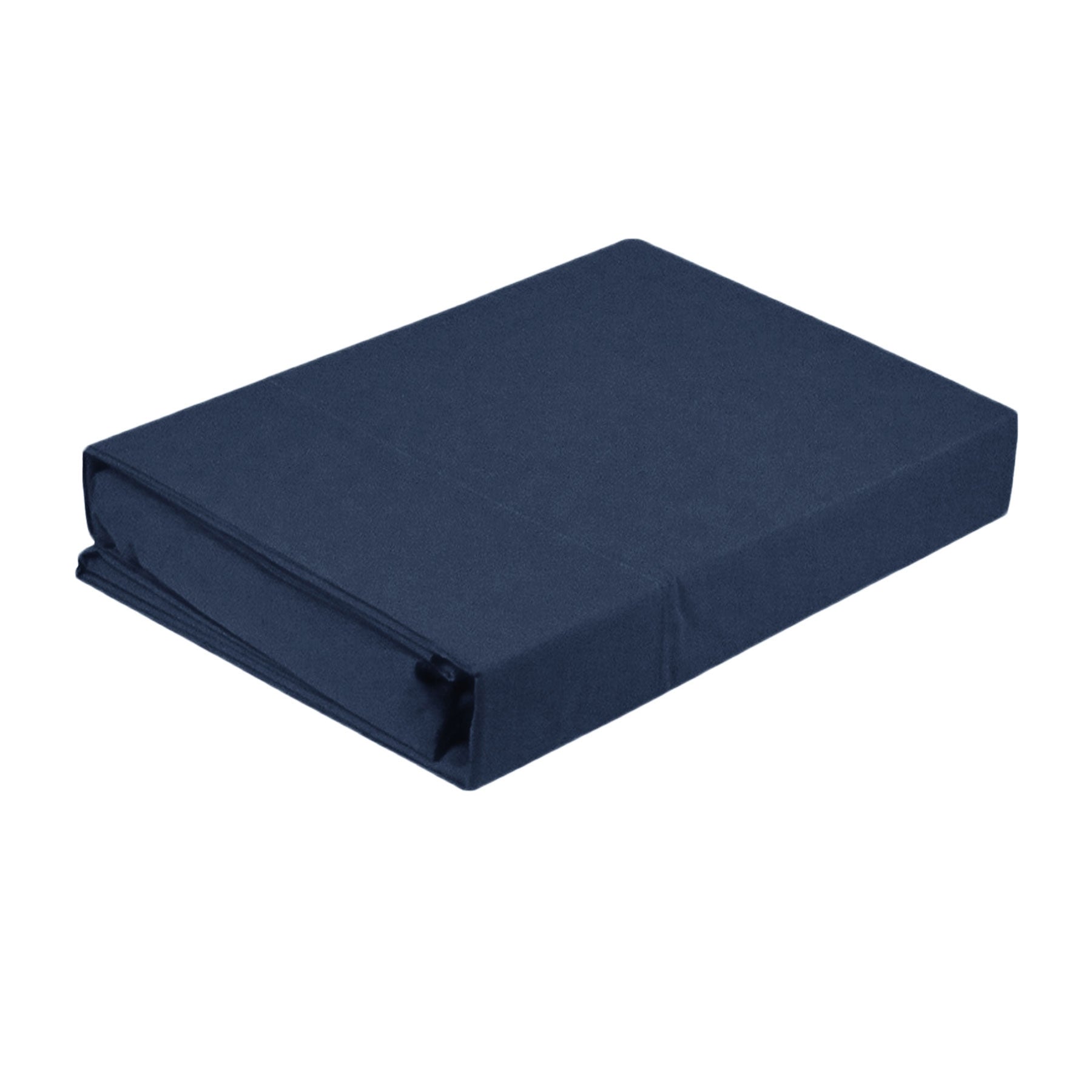 Artex Microfibre Flat Fitted Sheet Set Navy Blue Double