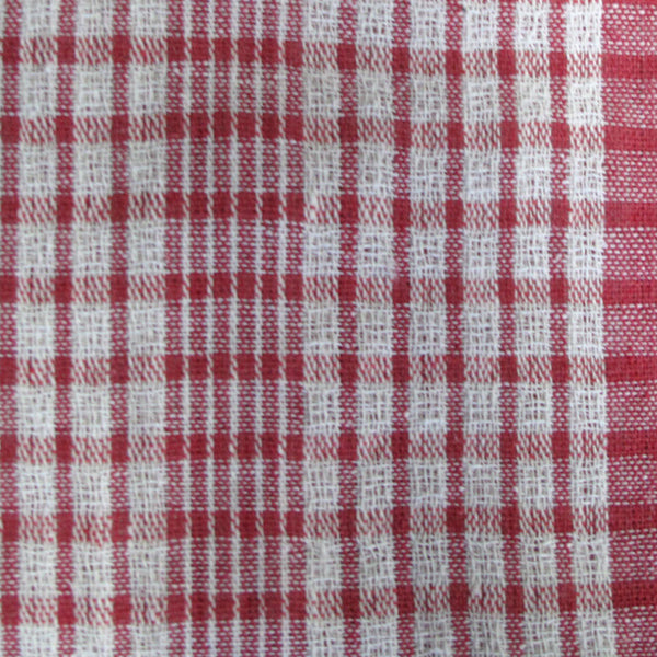 Hotel Living Set of 5 Checked Cotton Tea Towels Multicoloured