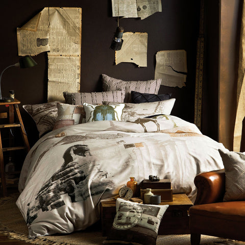 Linen House Egypt Nile Express Pyramids Quilt Doona Duvet Cover Set King
