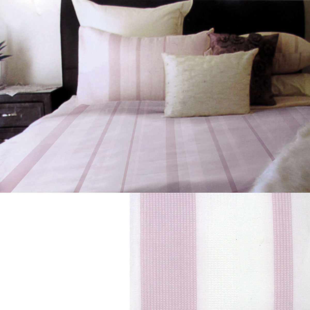 Metropolitan Waffle Weave Quilt Doona Duvet Cover Set Pink King