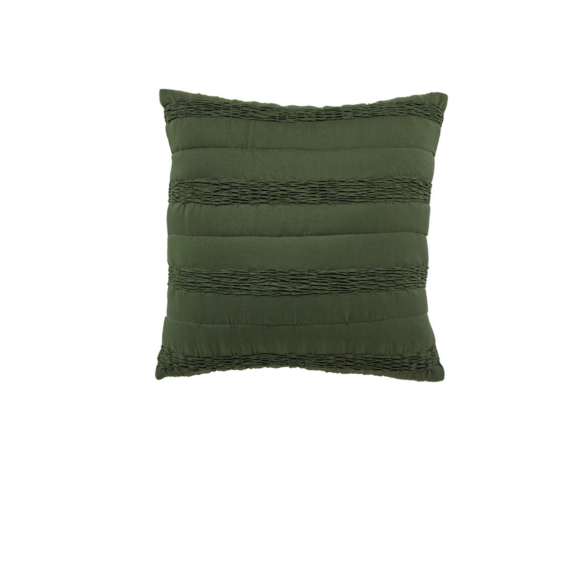 Bianca Vienna Textured Green Square Filled Cushion 43cm