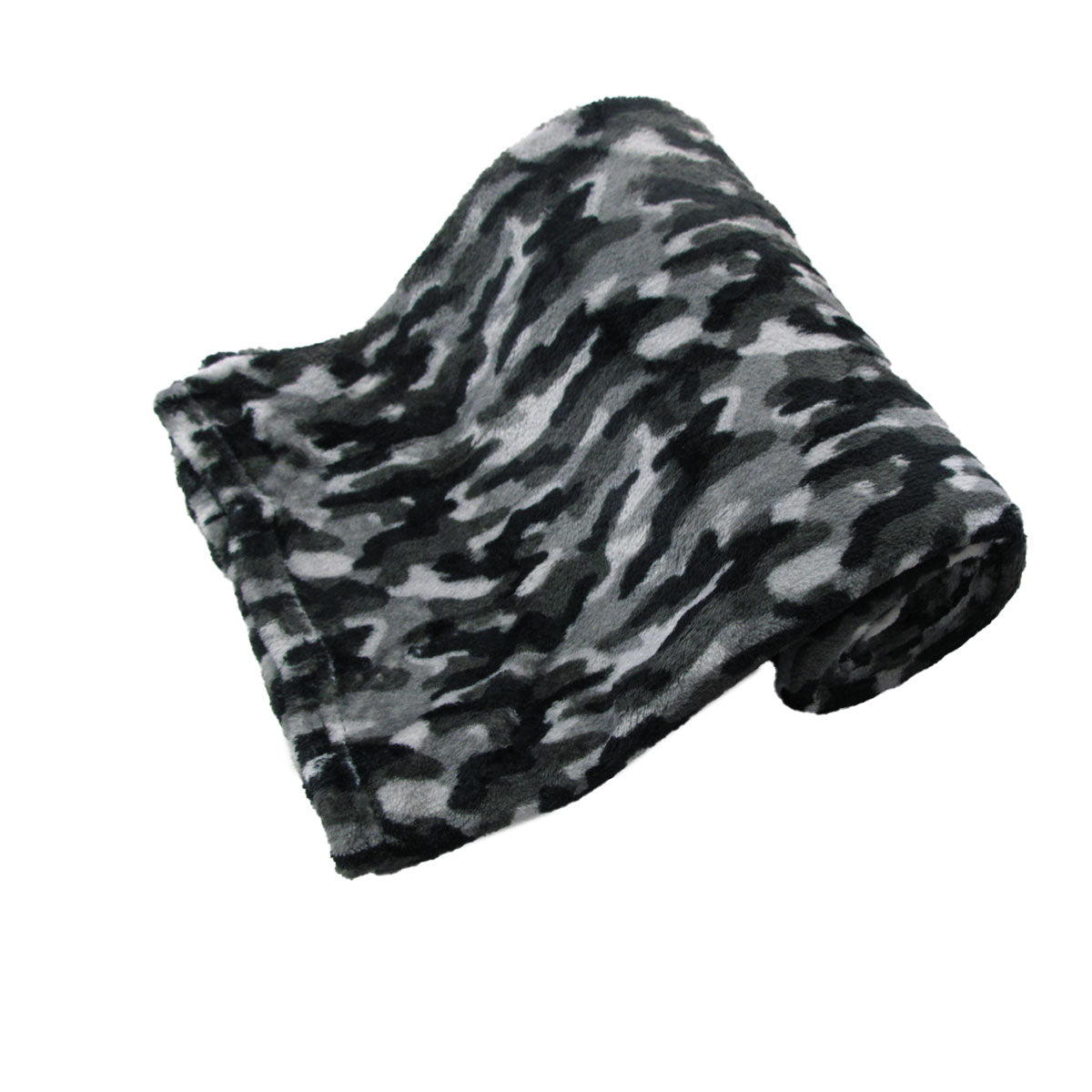 Army Camouflage Printed Coral Fleece Throw Blanket Rug 190gsm 127 x 152cm