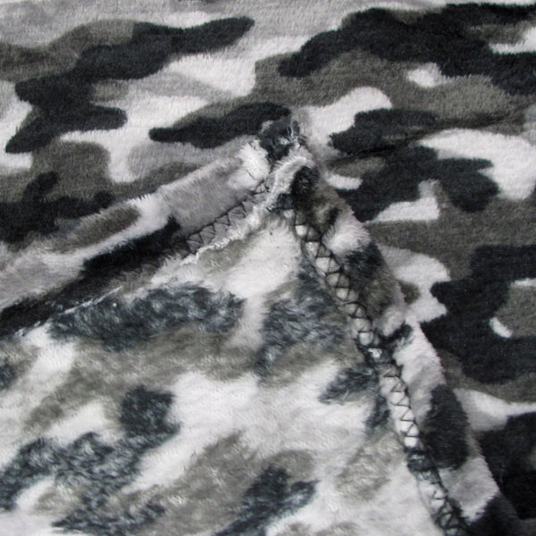 Army Camouflage Printed Coral Fleece Throw Blanket Rug 190gsm 127 x 152cm