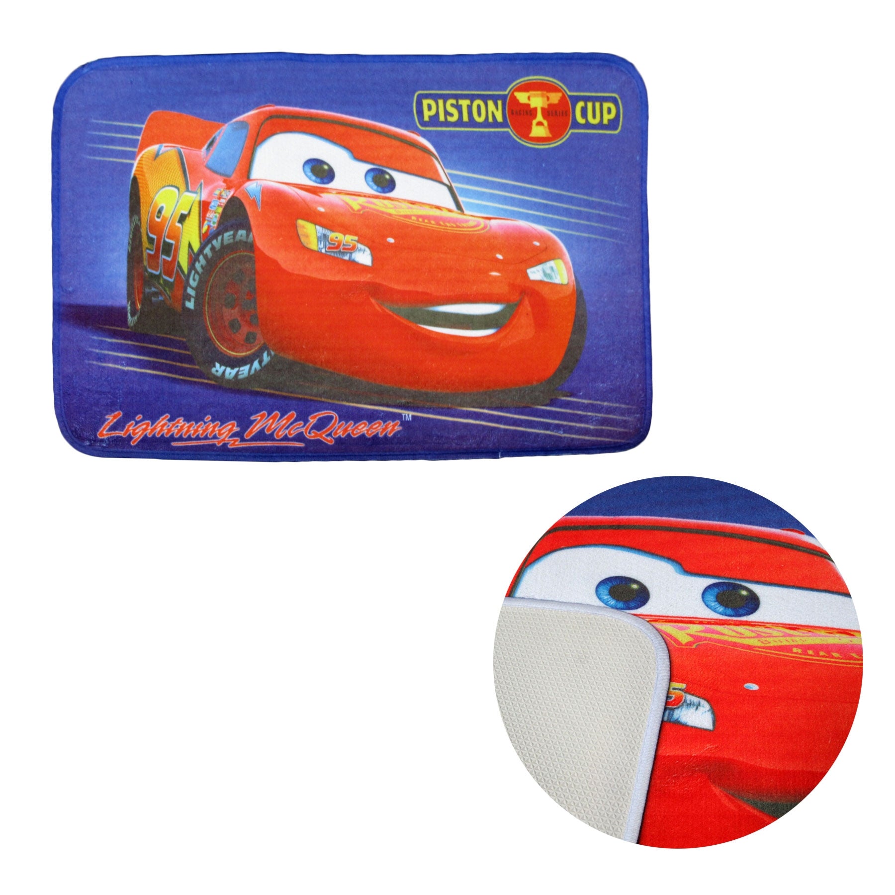Lightning McQueen Cars Piston Cup Kids Floor Mat Rug Carpet 50 x 80cm