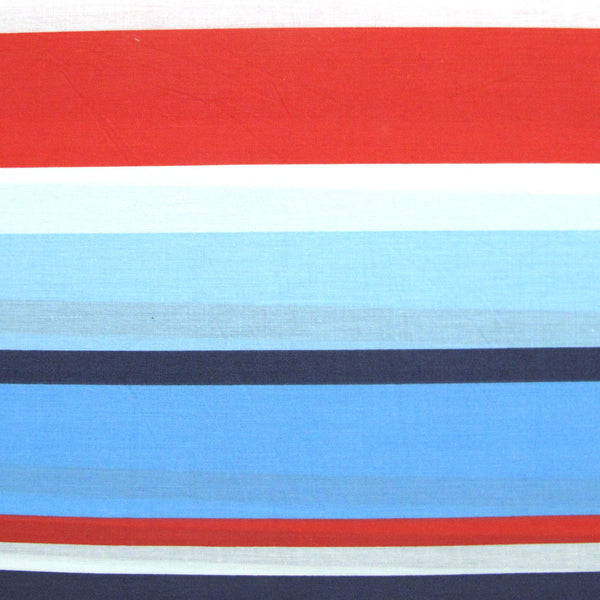 Belmondo Atlanta Striped Easy Care Quilt Doona Duvet Cover Set Blue King