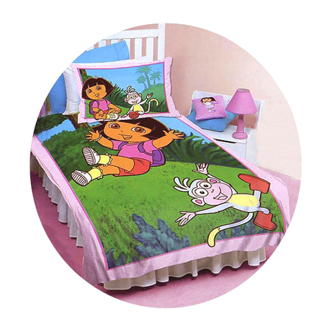 Disney Dora The Explorer with Boots Friends Quilt Doona Duvet Cover Double