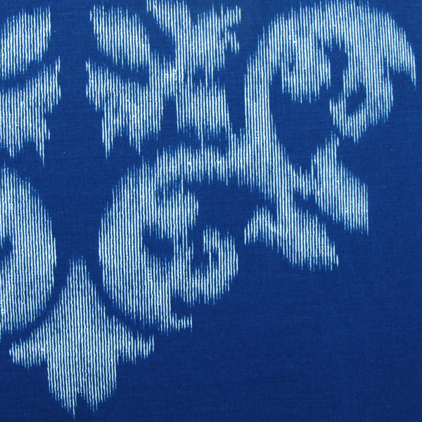 Geo Damask Pattern Cotton Blend Quilt Doona Duvet Cover Set Blue King