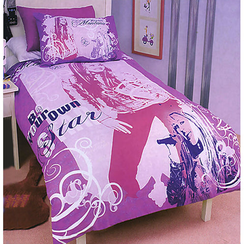 Disney Hannah Montana Be Your Own Star Quilt Doona Duvet Cover Set Single