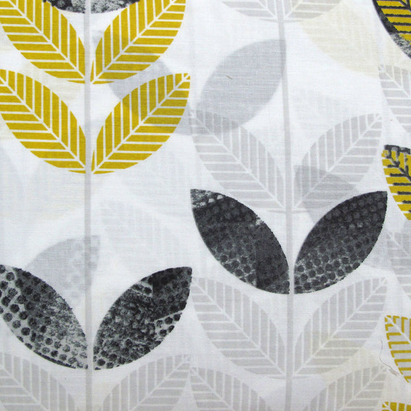 Belmondo Leaves Cotton Blend Quilt Doona Duvet Cover Set Queen