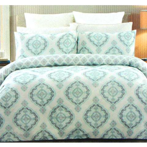 Persia Damask Print 225TC Cotton Rich Quilt Doona Duvet Cover Set King