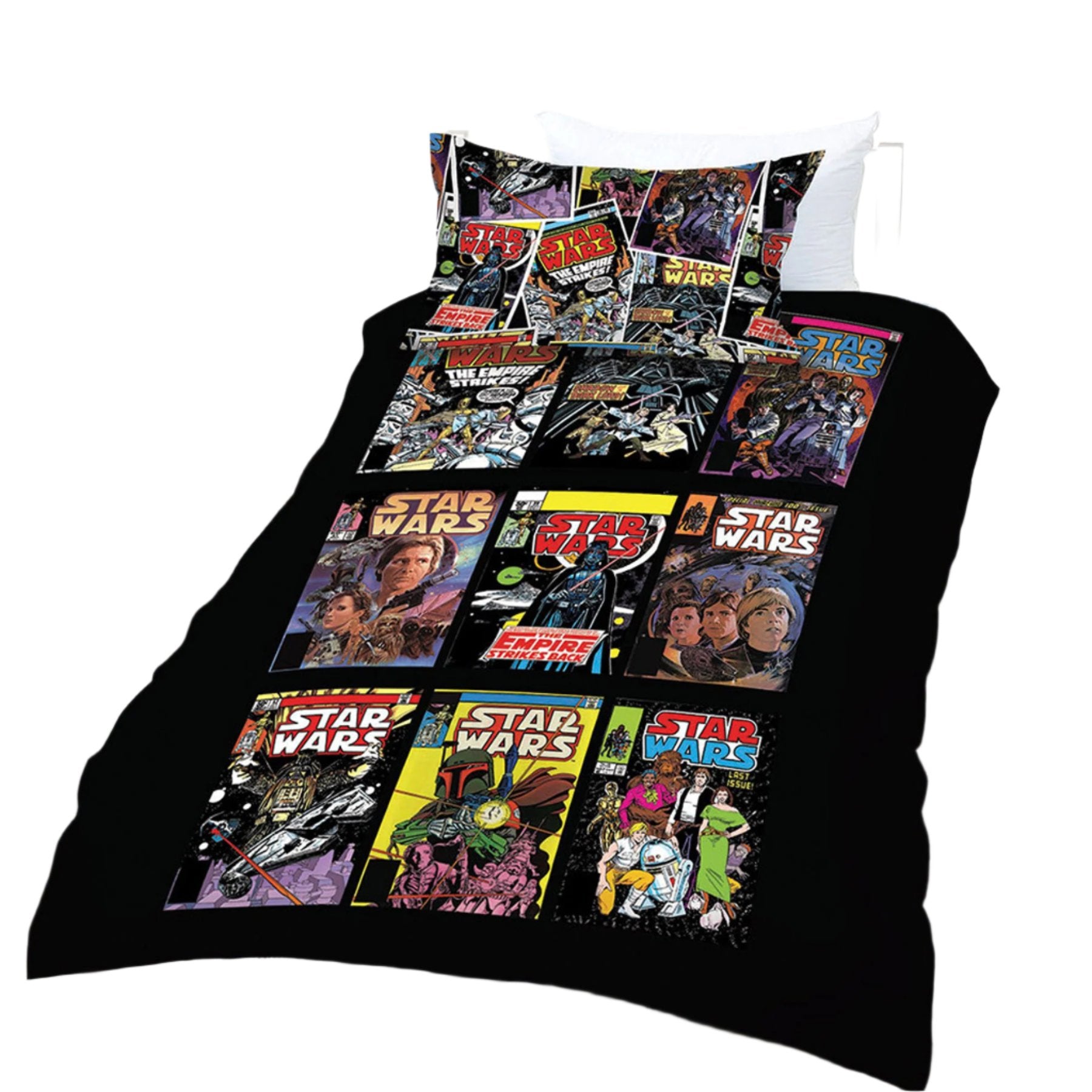 Star Wars Comics Quilt Doona Duvet Cover Set Double