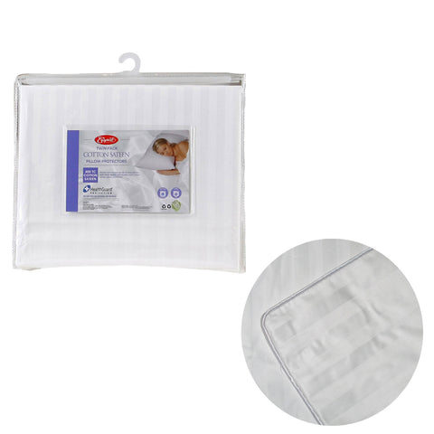 Easyrest Twin Pack 400TC Cotton Sateen Standard Pillow Protectors