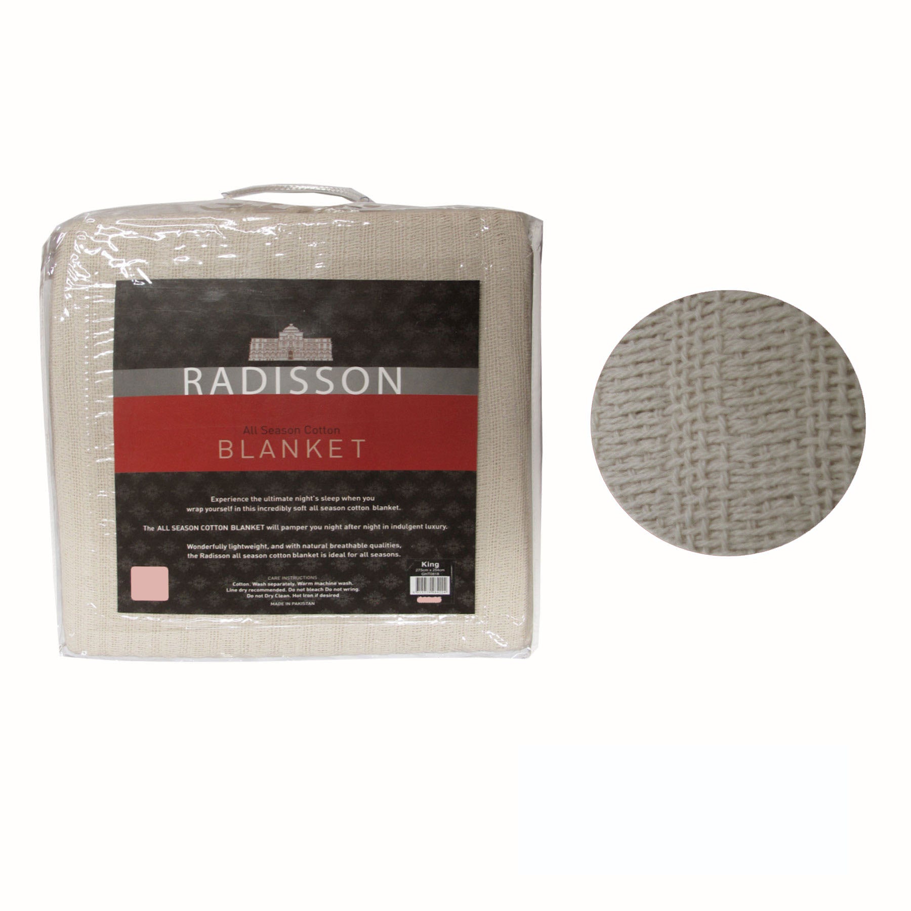 Radisson All Season Cotton Blanket Wheat Single