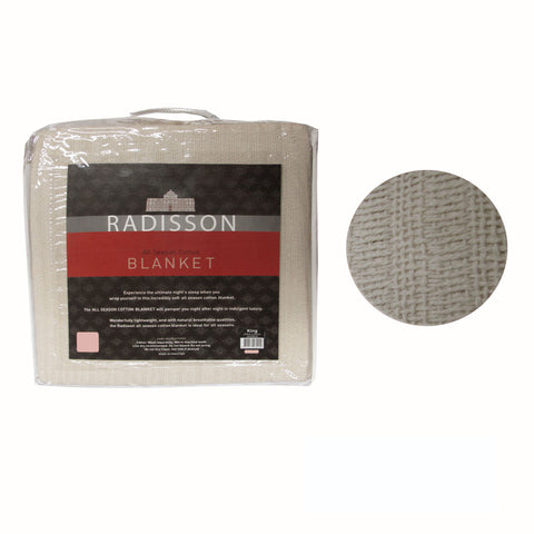 Radisson All Season Cotton Blanket Wheat Single