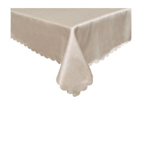 Mist Jacquard Tablecloth Taupe 150 x 270cm
