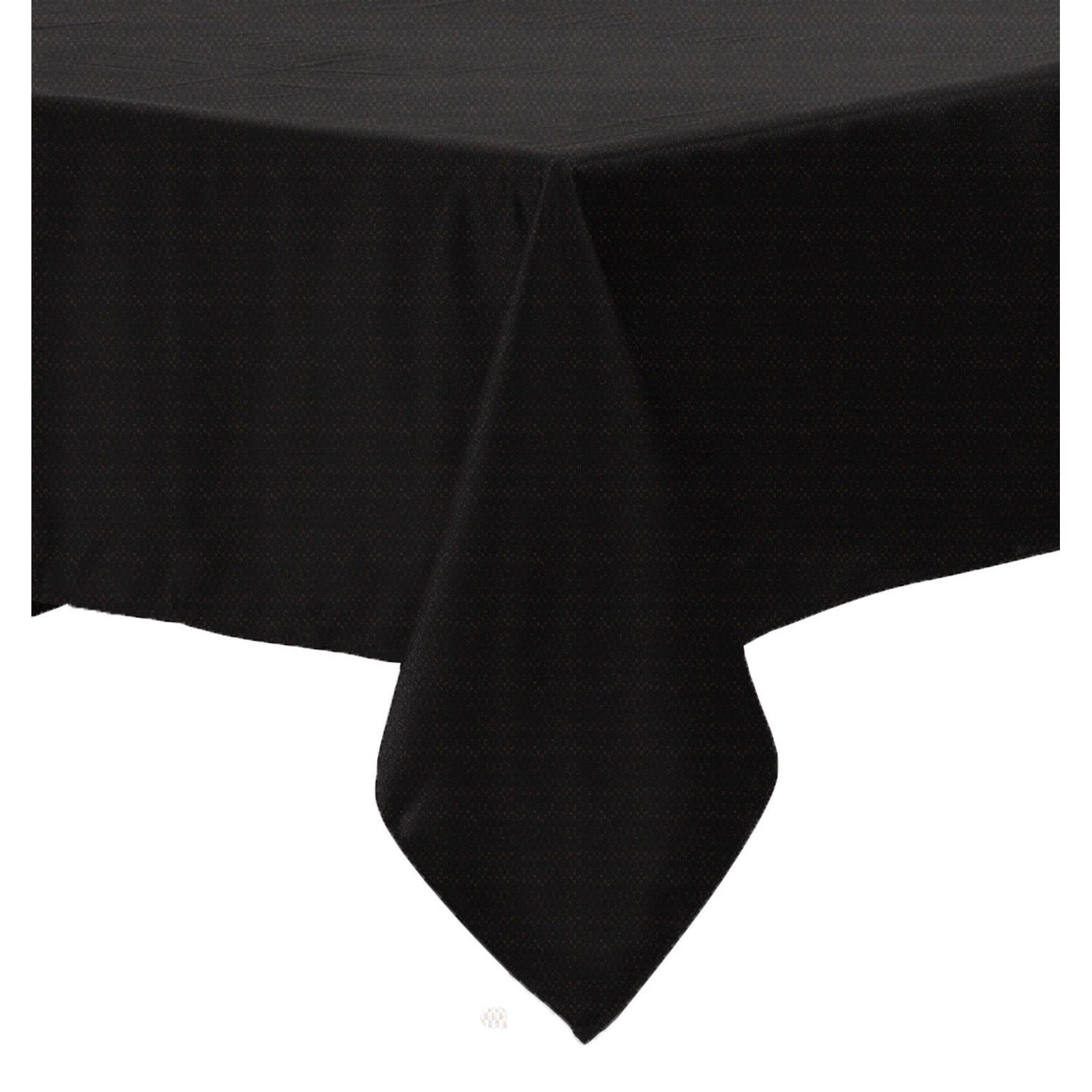 Polyester Cotton Tablecloth Black 150 x 220cm