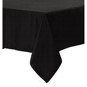 Polyester Cotton Tablecloth Black 150 x 220cm