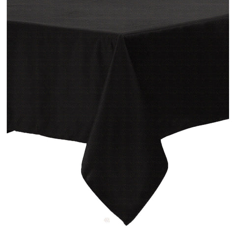 Polyester Cotton Tablecloth Black 150 x 220cm
