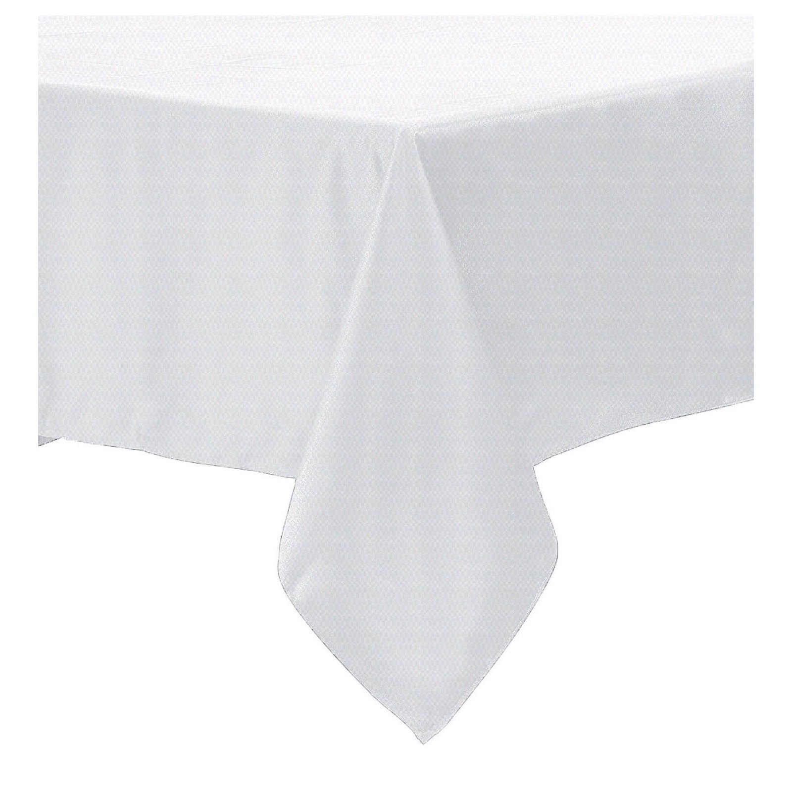 Polyester Cotton Tablecloth White 150 x 220cm