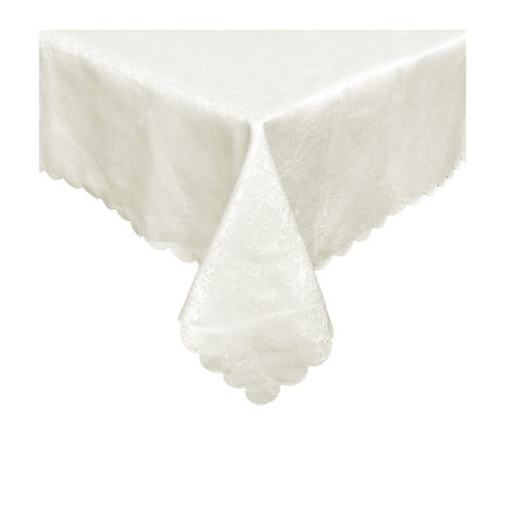 Safari Jacquard Tablecloth Ivory 150 x 220 cm