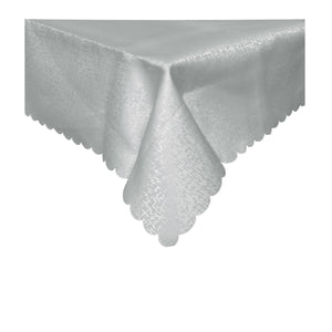 Scribble Jacquard Tablecloth Grey 135 x 180cm