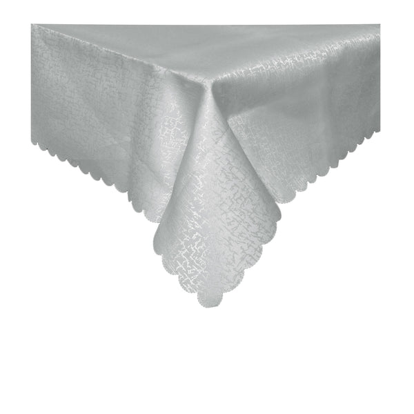 Scribble Jacquard Tablecloth Grey 135 x 180cm