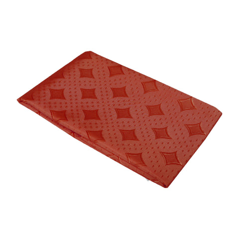 Stars Jacquard Stain Resistant Tablecloth Rust 150 x 220cm