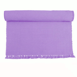 Hoydu Set of 2 Cotton Ribbed Table Placemats 35 x 48cm  Lavender Mist