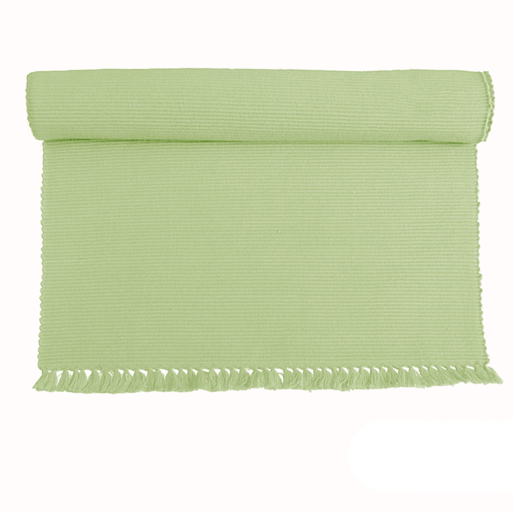 Hoydu Set of 2 Cotton Ribbed Placemats Reed Green