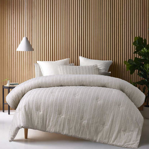 Vintage Design Homewares Reflections Natural Bedspread Comforter Quilt King