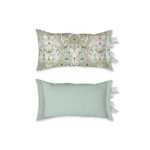 PIP Studio Curious Animal Paisley Filled Cushion Rectangle 35x60cm White
