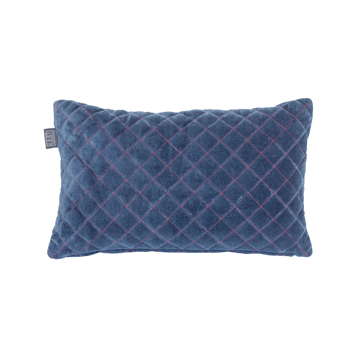 Bedding House Equire Quilted Diamond Filled Cushion Rectangle 30x50cm Blue