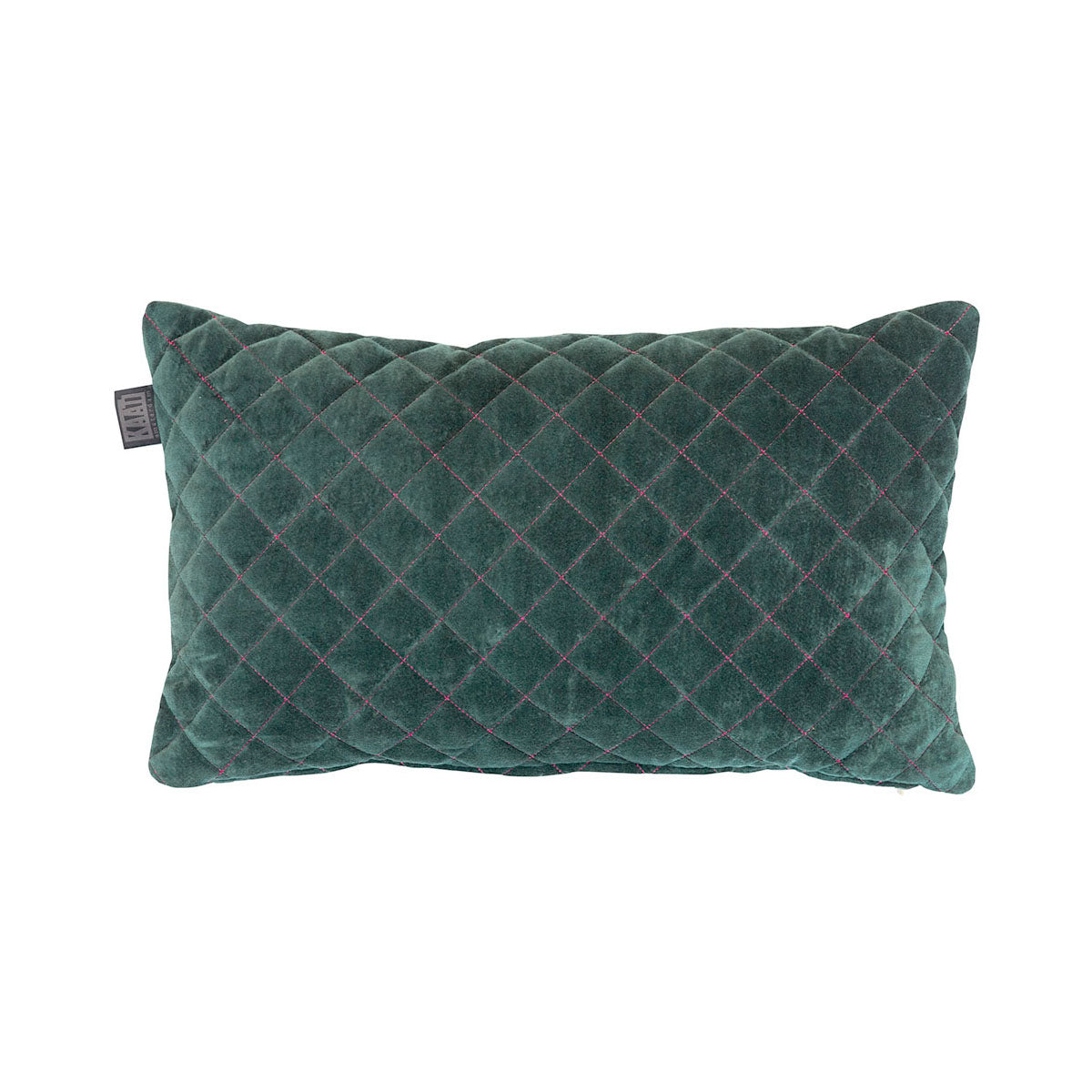 Bedding House Equire Quilted Diamond Filled Cushion Rectangle 30x50cm Green