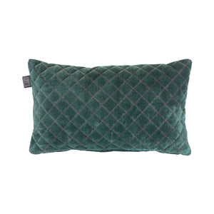 Bedding House Equire Quilted Diamond Filled Cushion Rectangle 30x50cm Green