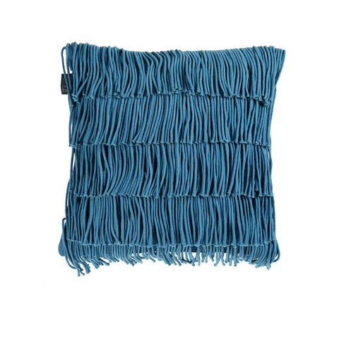 Bedding House Flapper Applique Filled Cushion Square 40cm Blue