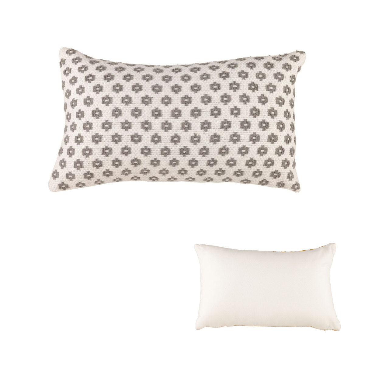 Accessorize Norah Textured Grey Rectangular Filled Cushion 30cm x 50cm
