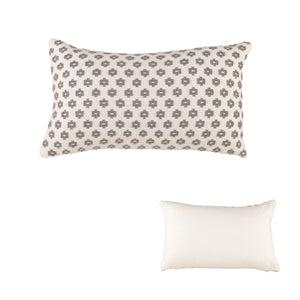Accessorize Norah Textured Grey Rectangular Filled Cushion 30cm x 50cm