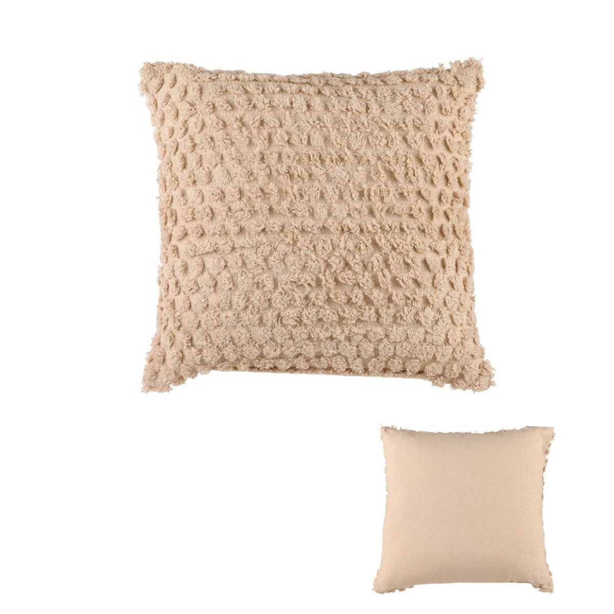Accessorize Pippa Textured Stone Square Filled Cushion 45cm