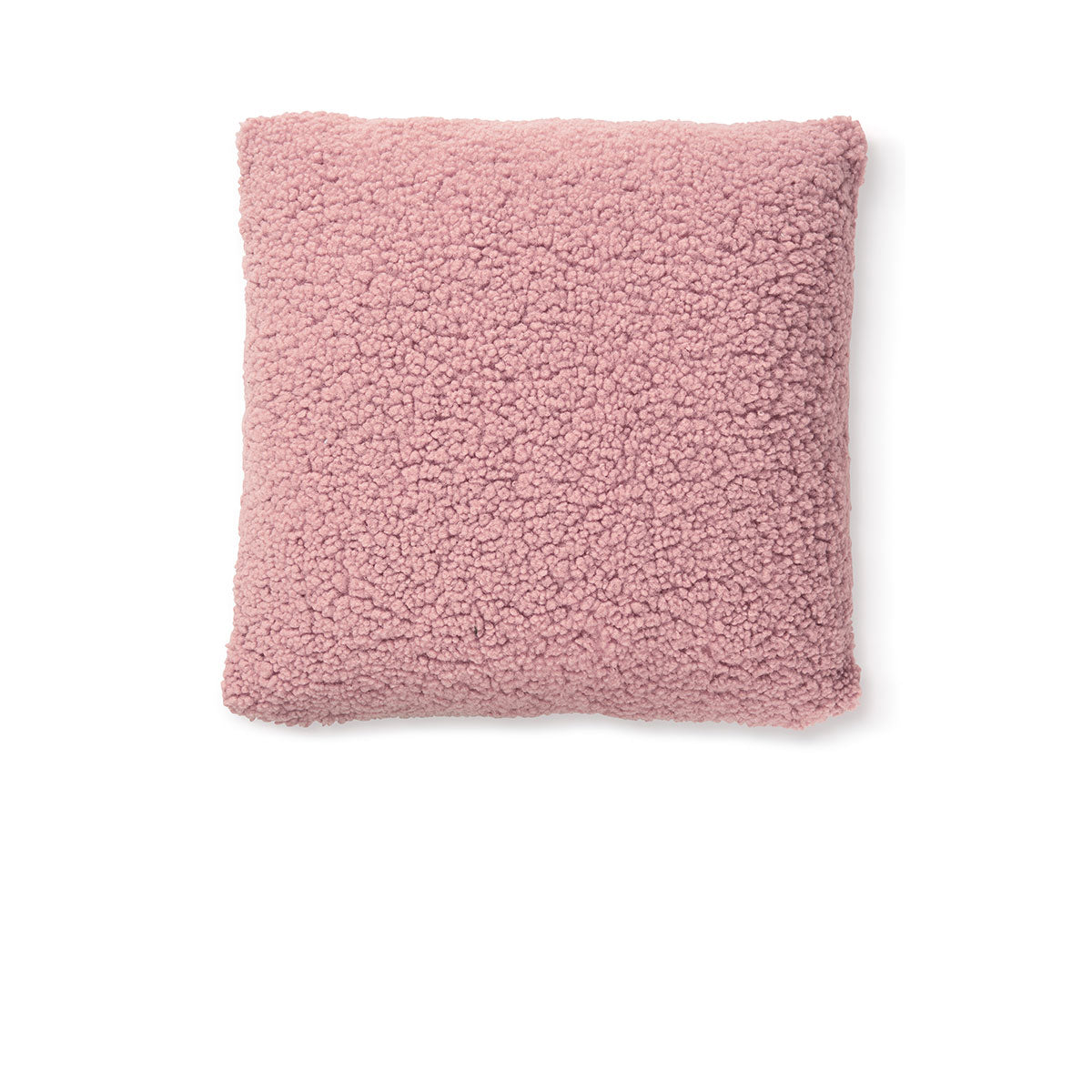 Bedding House Sherpa Fleece Filled Square Cushion Mauve 45cm