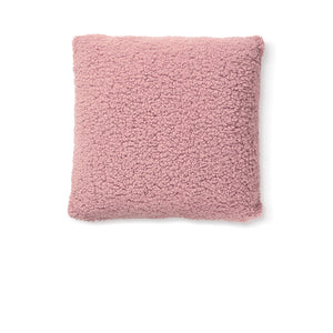 Bedding House Sherpa Fleece Filled Square Cushion Mauve 45cm