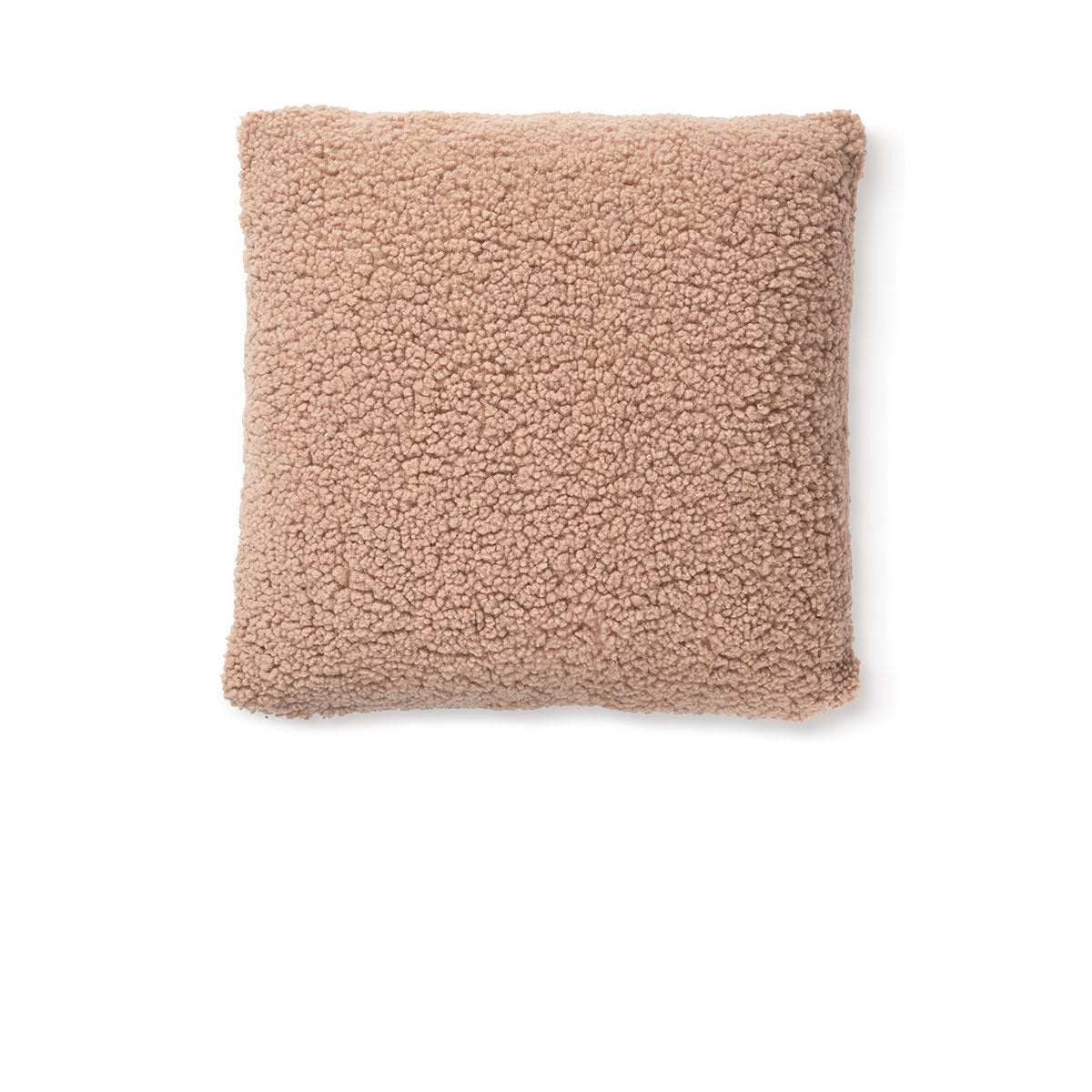 Bedding House Sherpa Fleece Filled Square Cushion Ochre 45cm