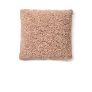 Bedding House Sherpa Fleece Filled Square Cushion Ochre 45cm