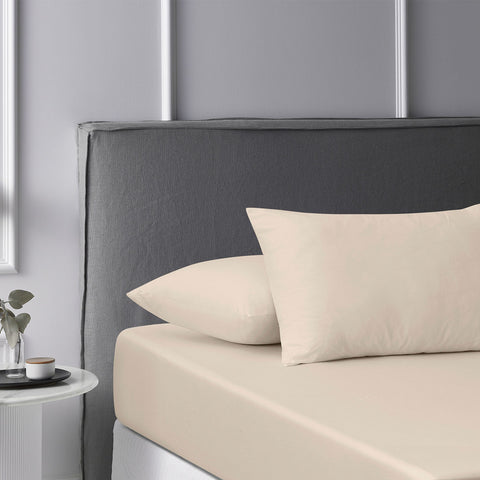 Accessorize 180TC Stone Washed Cotton Fitted Sheet Set King