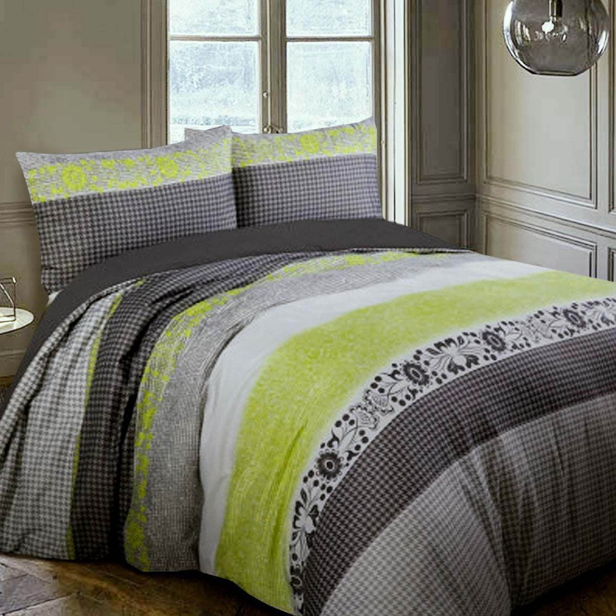 Big Sleep Ali Neon Microfibre Quilt Doona Duvet Cover Set King